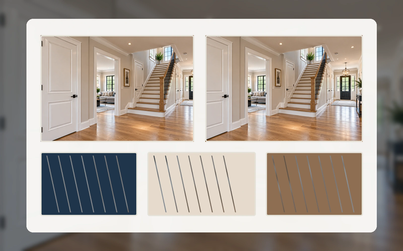 Illustrative materials & finishes design