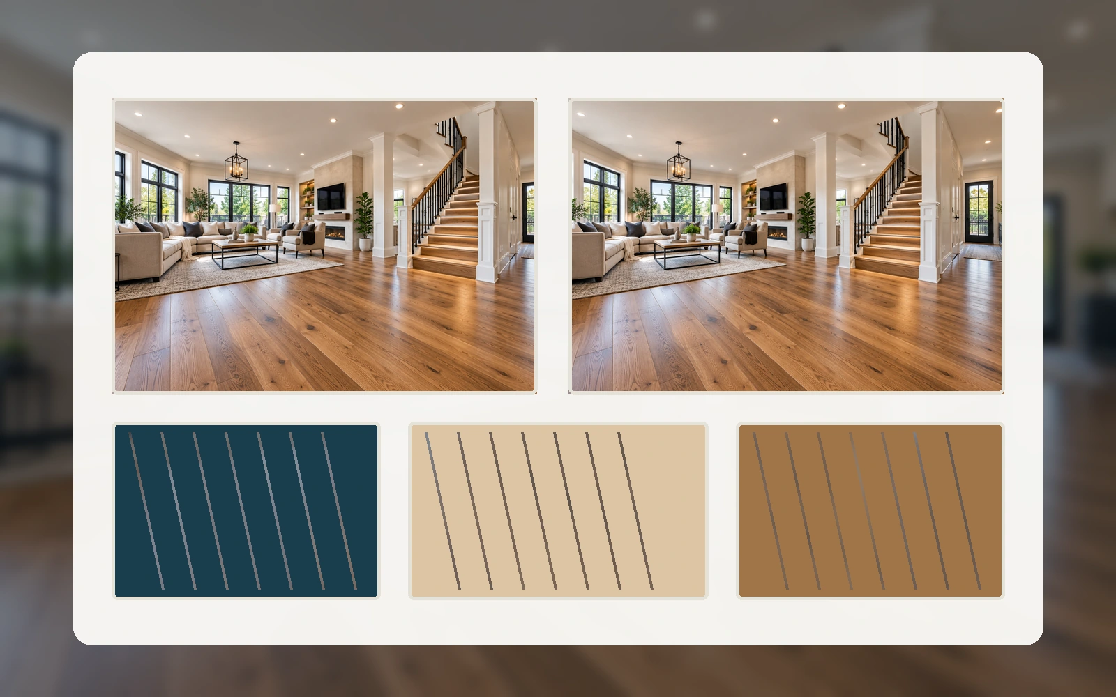 Illustrative materials & finishes design