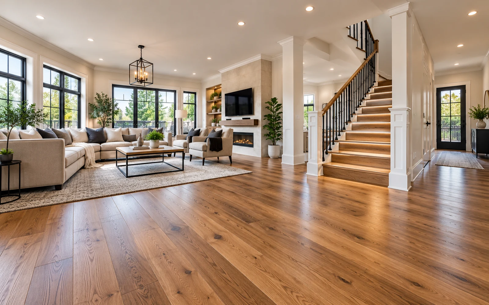 Illustrative flooring installation concept