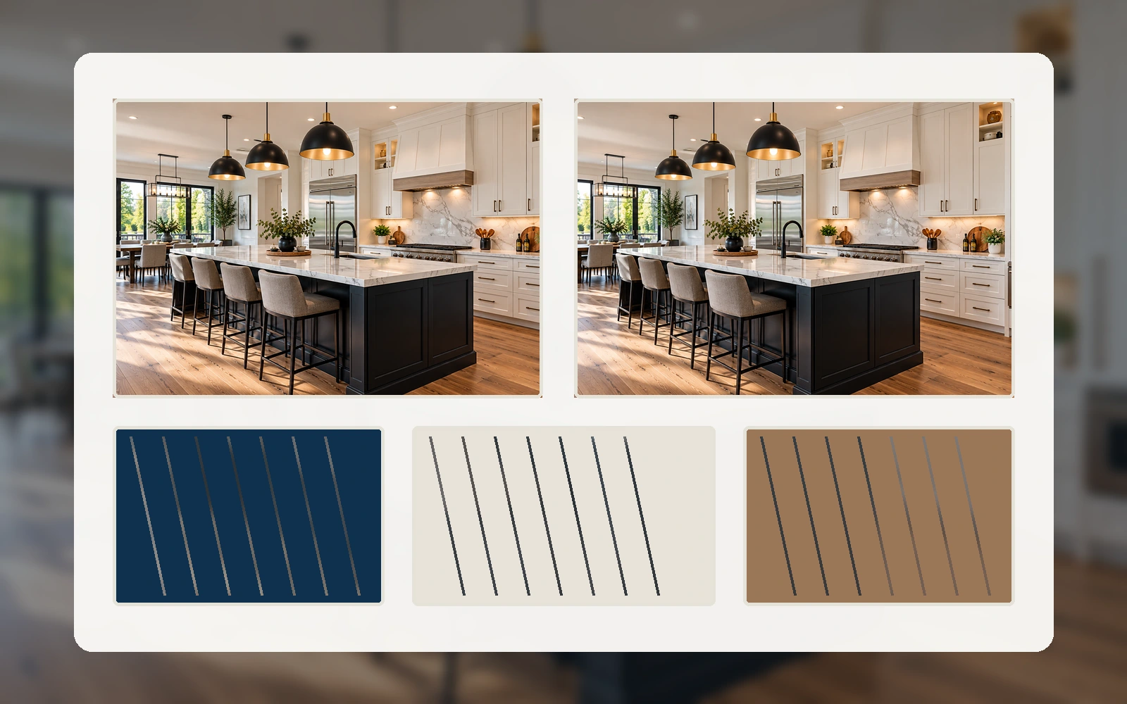 Illustrative materials & finishes design