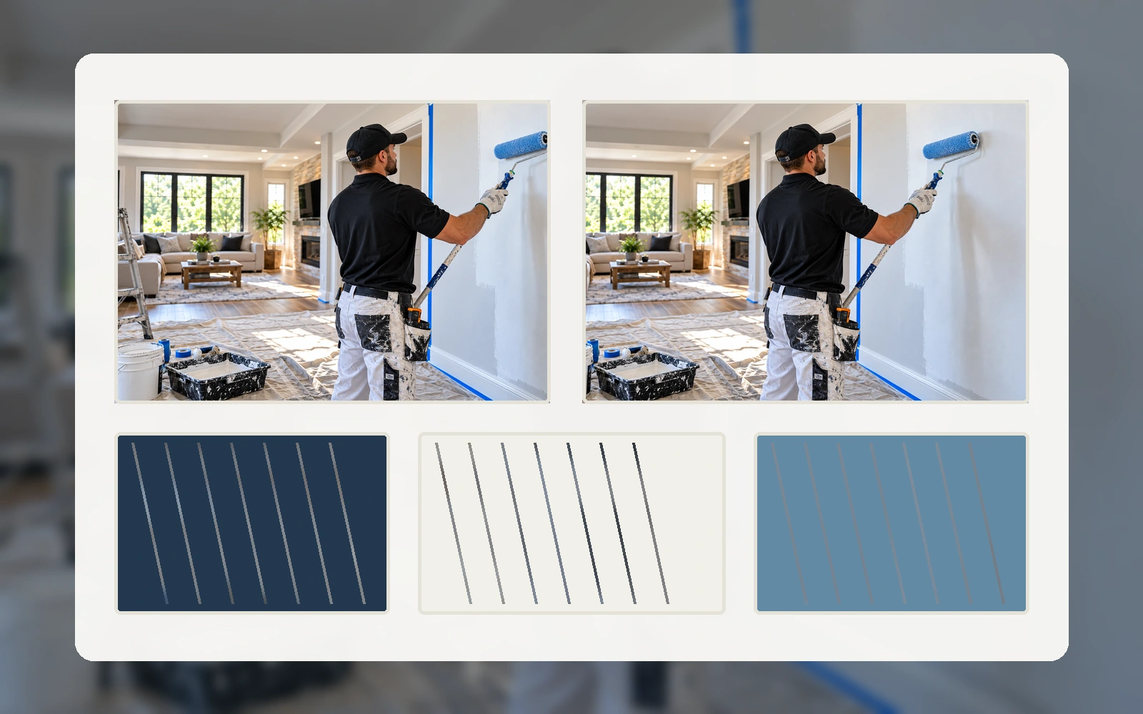 Illustrative materials & finishes design