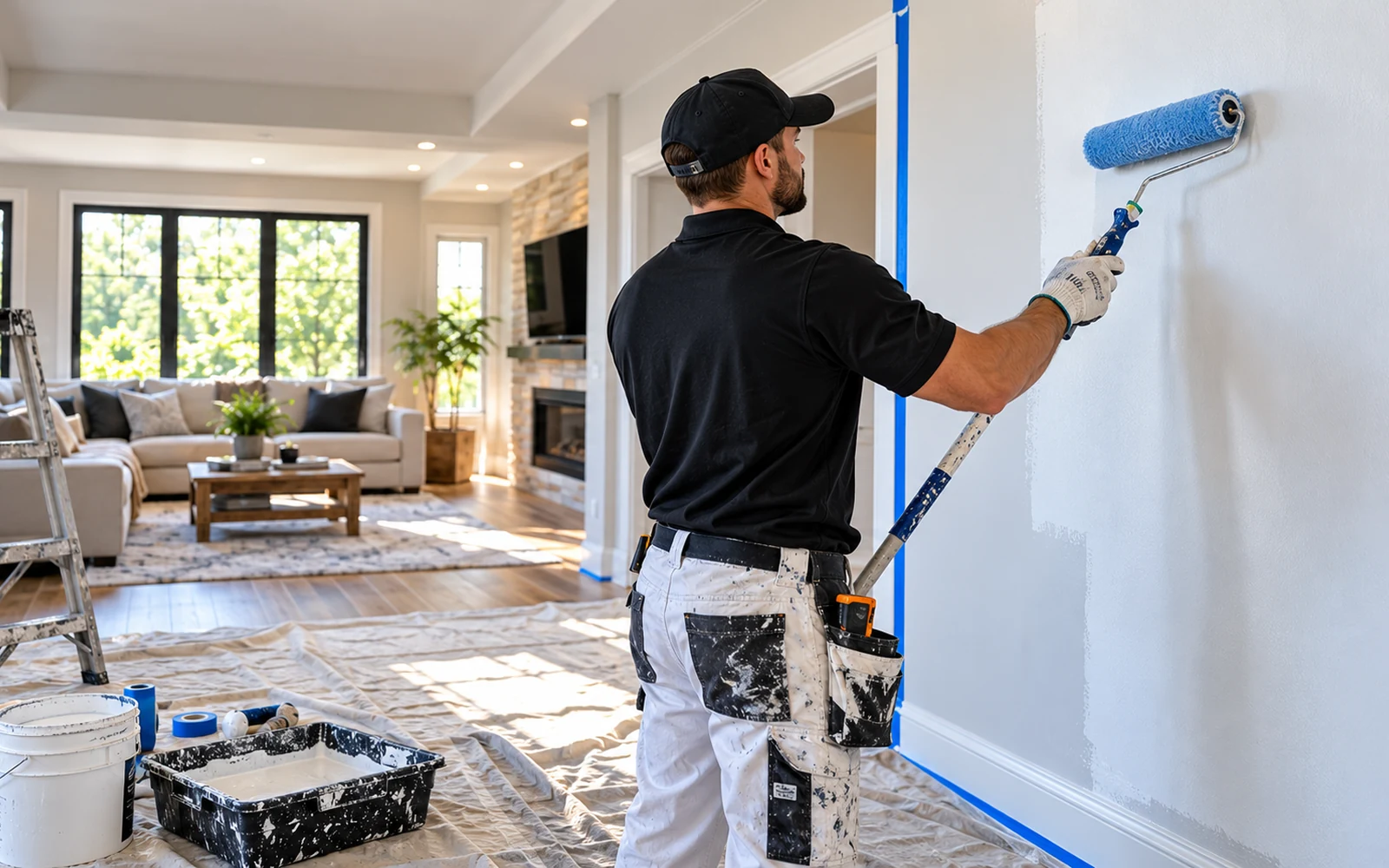 Illustrative painting & drywall interior